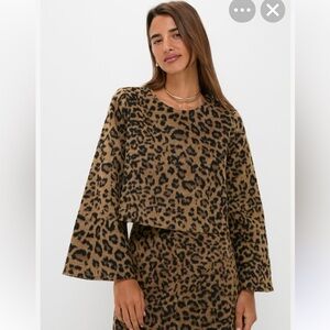 Tuckernuck Leopard Print Crop Top